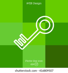 Web icon. Key