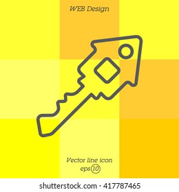 Web icon. Key