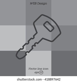 Web icon. Key