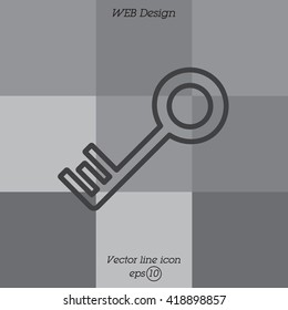 Web icon. Key
