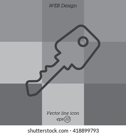 Web icon. Key