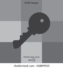 Web icon. Key