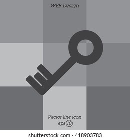 Web icon. Key