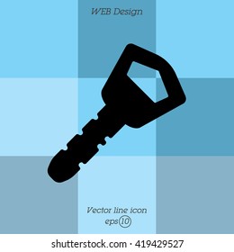 Web icon. Key