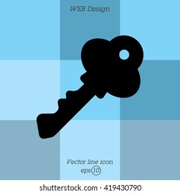 Web icon. Key