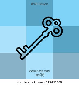 Web icon. Key
