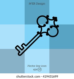 Web icon. Key