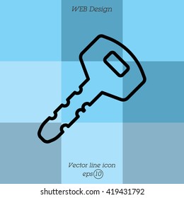 Web icon. Key