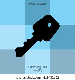 Web icon. Key