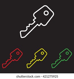 Web icon. Key