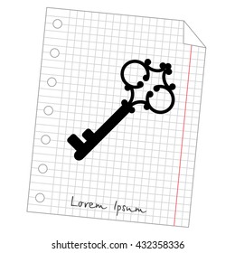 Web icon. Key