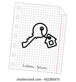 Web icon. Key