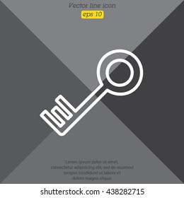 Web icon. Key
