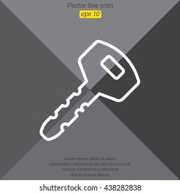 Web icon. Key