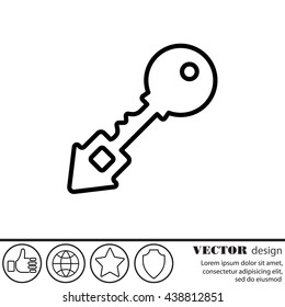 Web icon. Key