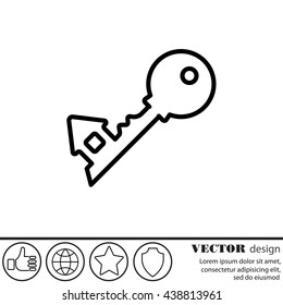 Web icon. Key