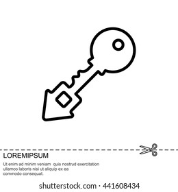 Web icon. Key