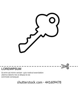Web icon. Key