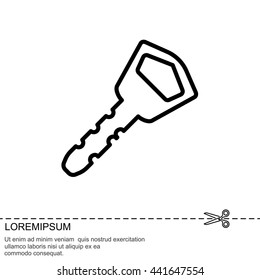 Web icon. Key