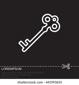 Web icon. Key