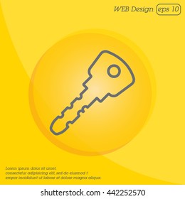 Web icon. Key
