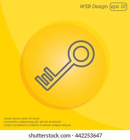 Web icon. Key