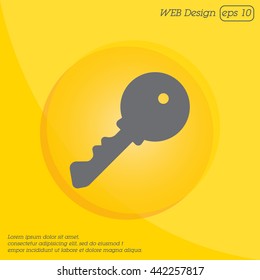 Web icon. Key
