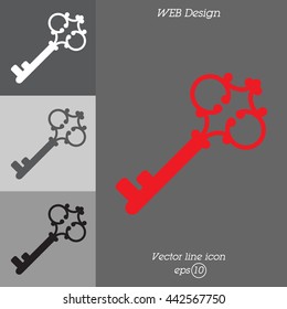 Web icon. Key