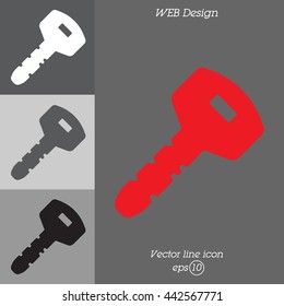 Web icon. Key