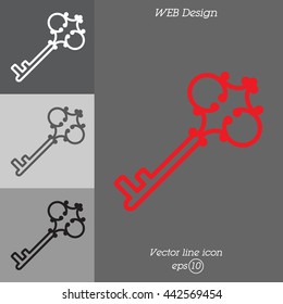 Web icon. Key