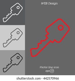 Web icon. Key