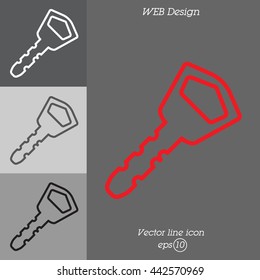 Web icon. Key