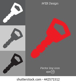 Web icon. Key