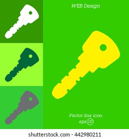 Web icon. Key