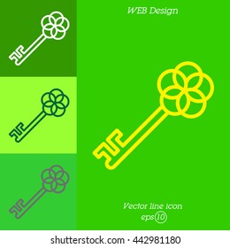 Web icon. Key