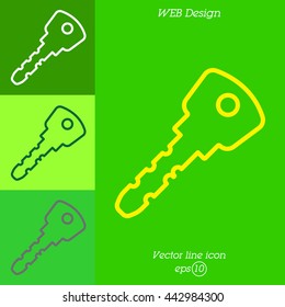 Web icon. Key