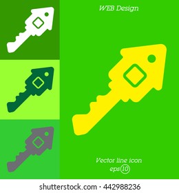Web icon. Key