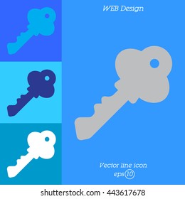 Web icon. Key