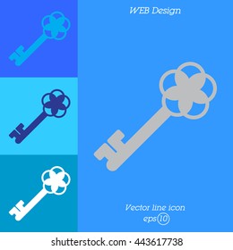 Web icon. Key