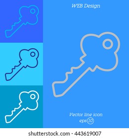Web icon. Key