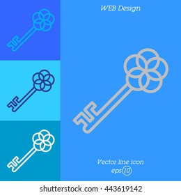 Web icon. Key