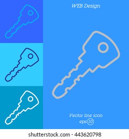 Web icon. Key