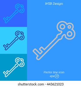 Web icon. Key