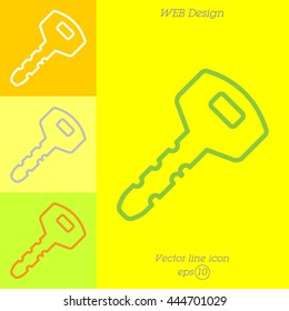 Web icon. Key