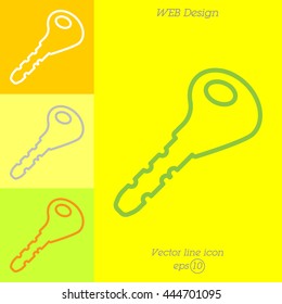 Web icon. Key