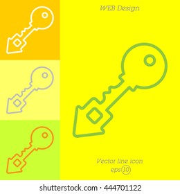 Web icon. Key