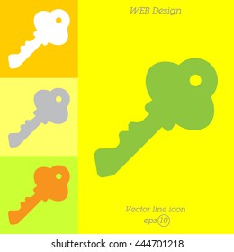 Web icon. Key
