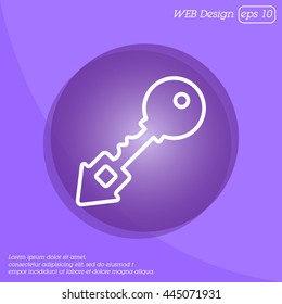 Web icon. Key