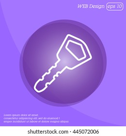 Web icon. Key