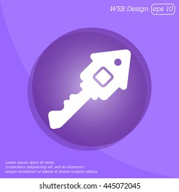 Web icon. Key